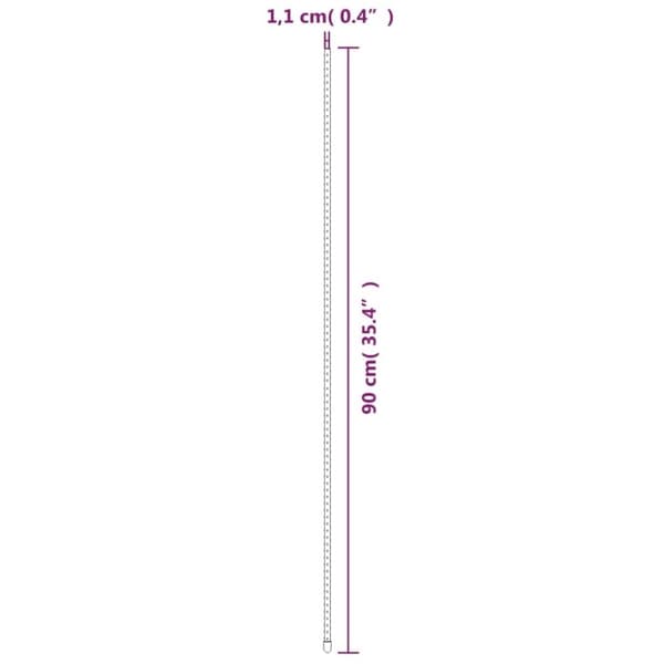 vidaXL Växtstöd 30 st grön 90 cm stål