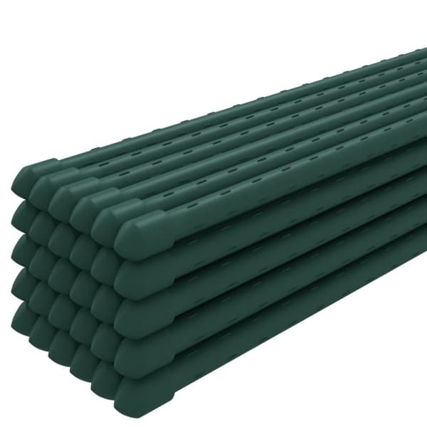 vidaXL Växtstöd 30 st grön 90 cm stål
