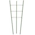 Miniatyrbillede 4 af 8: vidaXL plantestativ med 3 ringe 5 stk. 45 cm stål grøn
