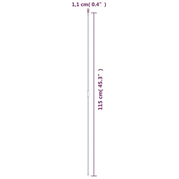 vidaXL plantespyd til haven 30 stk. 115 cm stål grøn