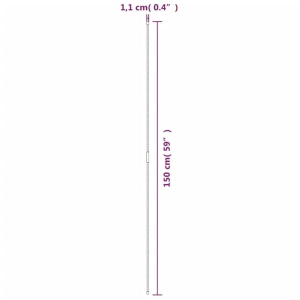 vidaXL plantespyd til haven 30 stk. 150 cm stål grøn -  Plantesøjler & støttegitre