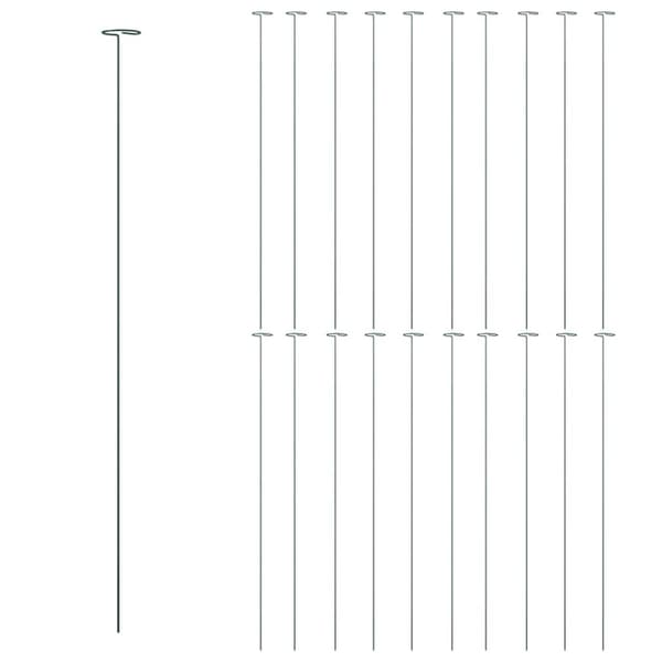 The Living Store Puutarhan kasvituet 20 kpl vihreä 91 cm teräs -  Kasvikehikot & -tuet