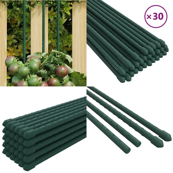 Plantespyd til haven 30 stk. 180 cm stål grøn - Plantespyd - Plantestøtte - Home & Living