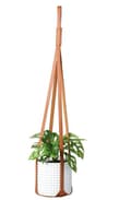 Miniatyrbilde 3 av 4: INF Minimalistisk lær hengende plantekasse blomsterpottestativ