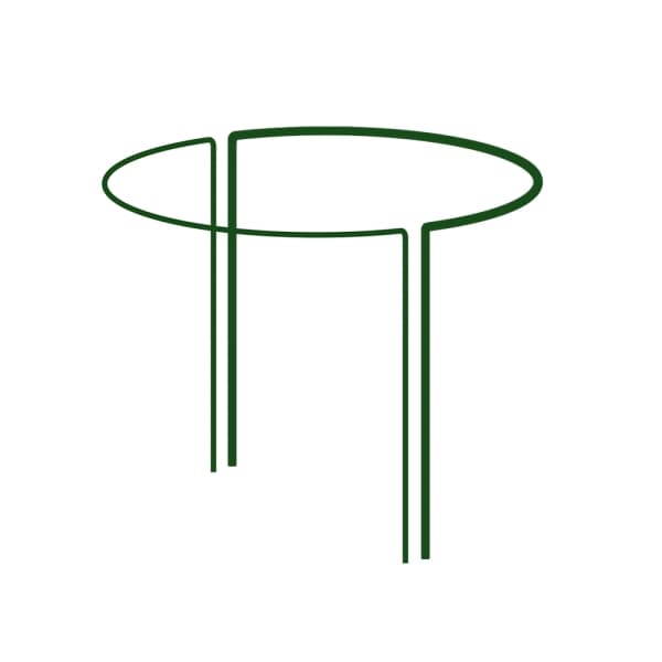 Set med 10 produkter. Ringstøtte for planter 1/2 hjul, diameter 40cm / høyde 100cm