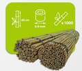 Pikkukuva 1 / 10: Bambukepit, bambu sauvat 60 cm 6/8 mm /1000 kpl/