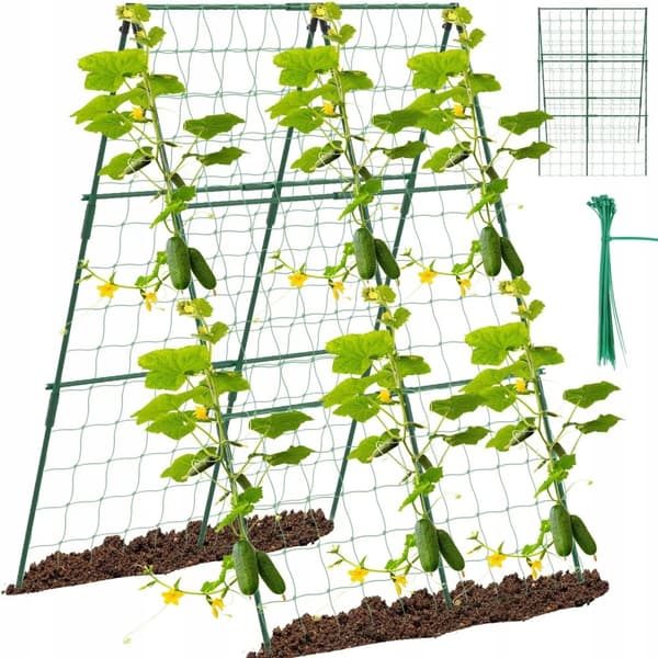 Stel til klatreplanter XXL Støtte til agurker tomatplanter 120x80