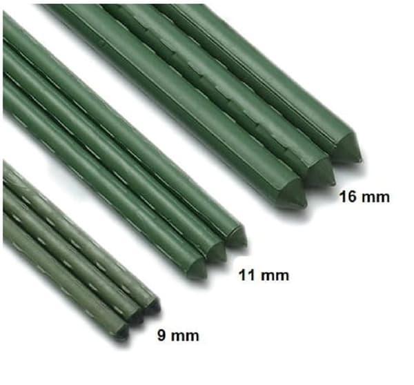 Metalpinde til tomater og planter – 50 stk, 90 cm havestøtter, vejrbestandige og grønne