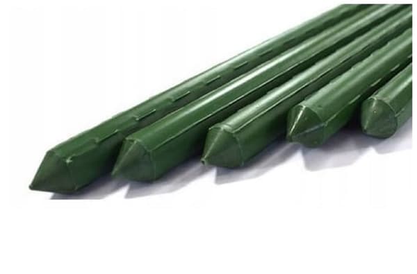 Metallstöd för tomater och växter – 10 st trädgårdspinnar, 90cm, vädertåliga och gröna