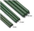Pikkukuva 4 / 8: Metallitukikepit tomaateille ja kasveille – 100 kpl, 150 cm, säänkestävät, vihreät puutarhatangot