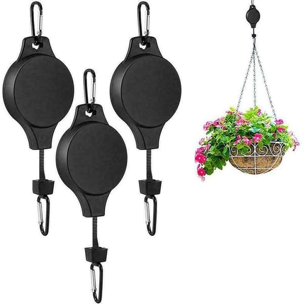 2 Pack Utdragbar hängande växthängare