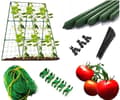 Miniatyrbillede 1 af 10: Plantebur med net til tomater, agurker og bønner – planteunderstøttelse 180 x 360 cm