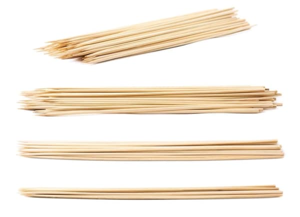 Bambutikut 25 cm Ø3 mm – 500 kpl, kasveille, orkideoille ja koristekäyttöön
