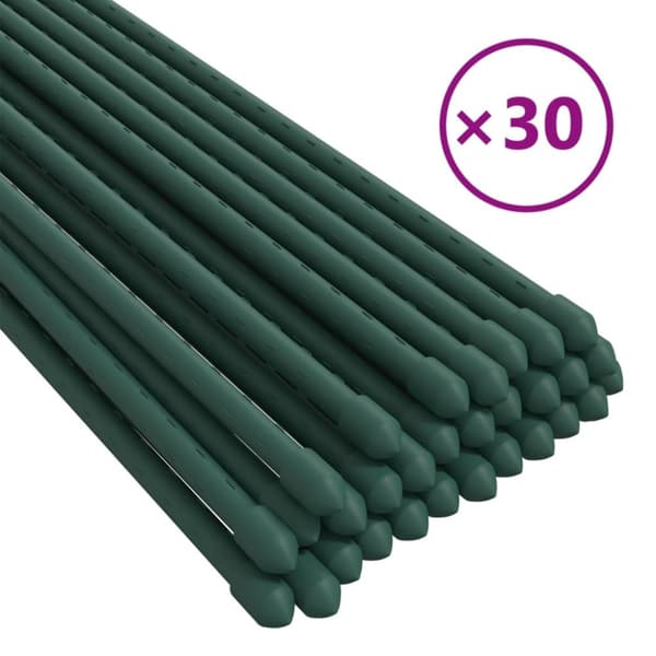 Växtstöd 30 st grön 150 cm stål