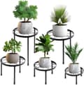 Miniatyrbild 1 av 7: Lollanda Blomställning, växtställ, blomkrukställning, blomsterstöd, för trädgård och balkong, 5-delars set