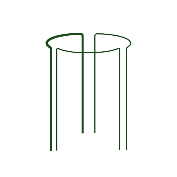 Set med 15 produkter. Ringstøtte for planter 1/3 hjul, diameter 40cm / høyde 75cm