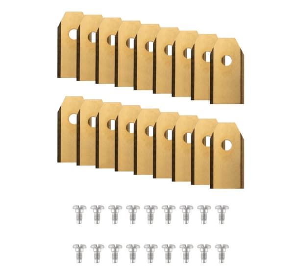 Blade for robotic mower Husqvarna/Gardena 18pcs TITAN GOLD, box