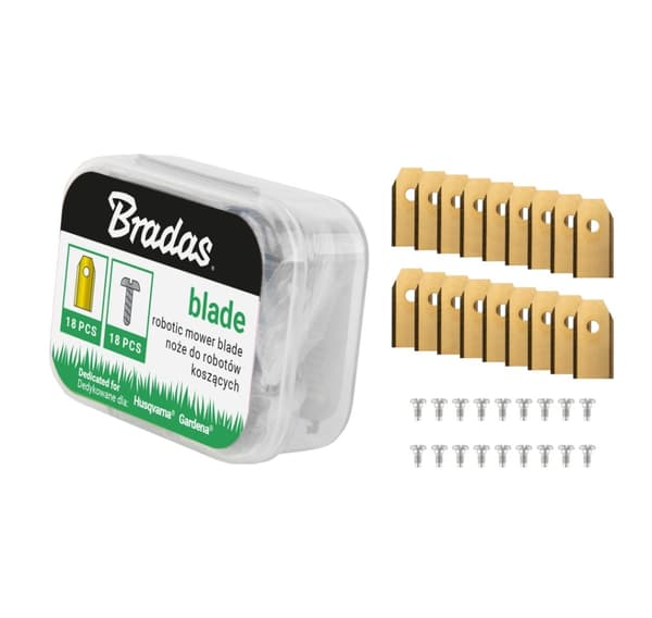 Blade for robotic mower Husqvarna/Gardena 18pcs TITAN GOLD, box