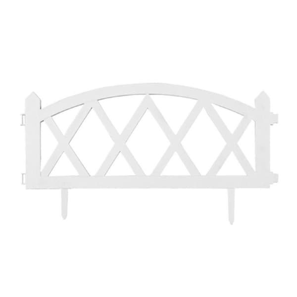 Matala aita kukkapenkille - Valkoinen