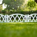 Miniatyrbillede 3 af 5: Lavt stakit til blomsterbed - Hvidt