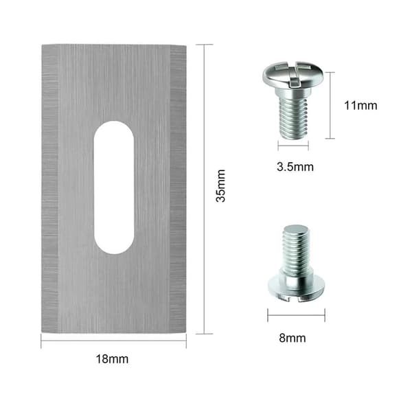 Gräsklipparblad 18x35mm med 3,5mm skruv 20-pack