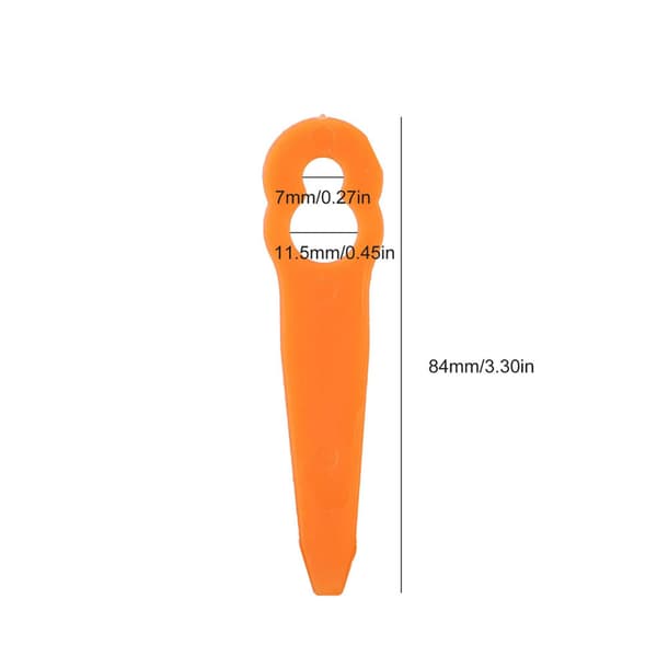 100-pak plastik græstrimmerblade til Stihl FSA 45