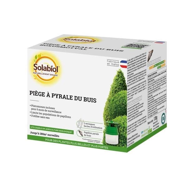 Buxbommal SOLABIOL - Sopibuisn - Fodral 1 fälla + 1 spruta Feromoner ingår - 6 månaders övervakning