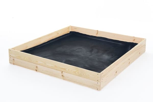 120x120x18 cm Bæredygtig Firkantet Havebed med Bunddug til Selvforsynende Liv