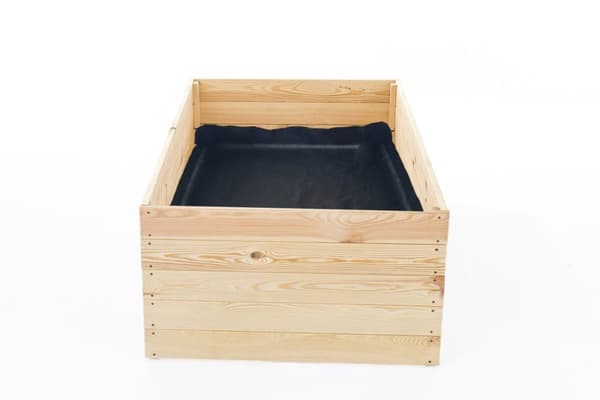 Kompakt 140x80x18 cm Fyrretræs Højbed til Bybalkoner & Terrasser