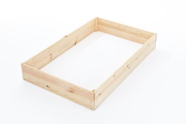 Kompakt 140x80x18 cm Fyrretræs Højbed til Bybalkoner & Terrasser
