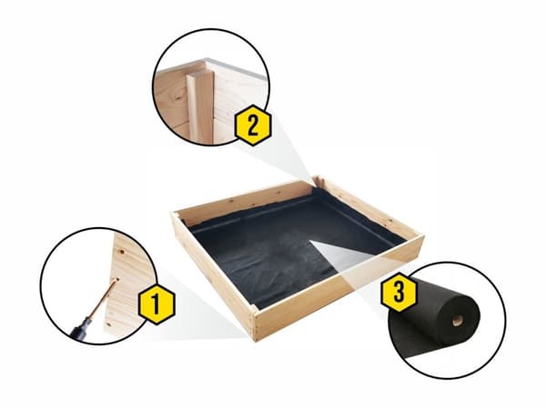 140x120x18 cm Fyrretræs Højbed til Bybalkoner & Terrasser