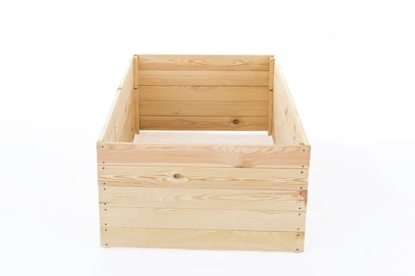 120x80x27 cm Fyrretræs Højbed med Bunddug til Bybalkoner