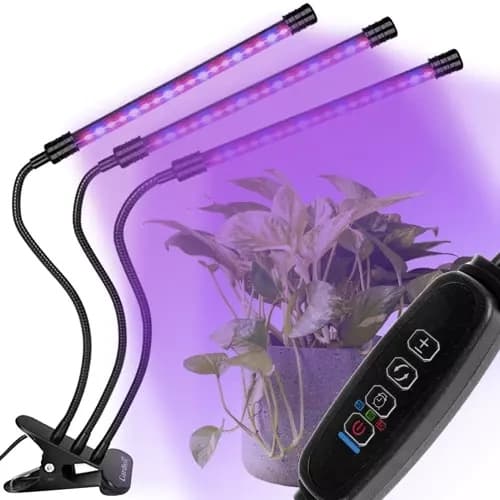 BEMI LED LAMPA FÖR VÄXTER FÖR TILLVÄXT BELYSNING 3 PANELER TIMER + FJÄRRKONTROLL
