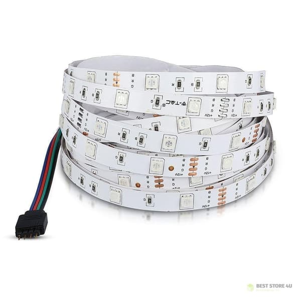 V-TAC SMD5050 LED-remsa 150LED IP20 4W/m VT-5050 30-IP20 RGB