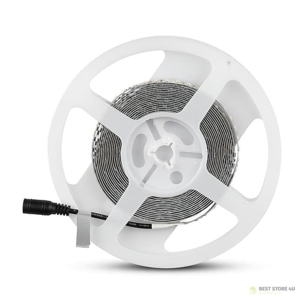 LED-nauha V-TAC SAMSUNG CHIP 2835 600LED 12V IP20 12W/m VT-5-120 4000K 1320lm 3 vuoden takuu