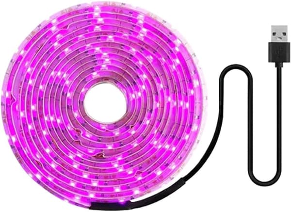 Lollanda Fullspektrum USB LED Växtlampa / växtbelysning – Klippbar, Växthus - lämplig för små växter 5M