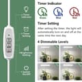 Miniatyrbild 4 av 5: Lollanda Fullspektrum LED Växtlampa 120 LED / växtbelysning  – Timer, Justerbar