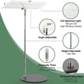 Miniatyrbild 2 av 5: Lollanda Fullspektrum LED Växtlampa 120 LED / växtbelysning  – Timer, Justerbar