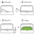 Miniatyrbild 2 av 2: Click &amp; Grow Smart Garden 9 Pro, Inomhus Trädgård Kontrollerad av Bluetooth och App, Kit med 9 Färdiga Kapslar, Enklare