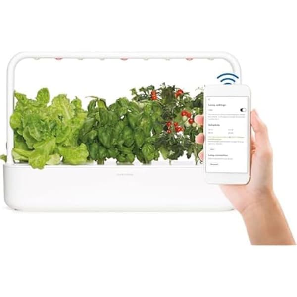 Click & Grow Smart Garden 9 Pro, Inomhus Trädgård Kontrollerad av Bluetooth och App, Kit med 9 Färdiga Kapslar, Enklare