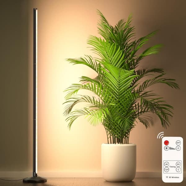 OBOSOE Växtlampa Inomhus 125cm - Fullspektrum LED Växtljus med Timer & 10 Dimningsnivåer - Stående Växtlampa för Växthus med Hängaccessoarer