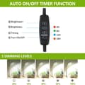 Miniatyrbild 4 av 6: OBOSOE 50W Växtlampa - 6000K Fullspektrum LED Växtljus med Timer 4/8/12h & Höjdjustering - Perfekt för Inomhusväxter
