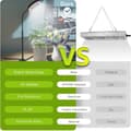 Miniatyrbild 6 av 6: OBOSOE 50W Växtlampa - 6000K Fullspektrum LED Växtljus med Timer 4/8/12h & Höjdjustering - Perfekt för Inomhusväxter