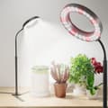 Miniatyrbild 1 av 6: OBOSOE 50W Växtlampa - 6000K Fullspektrum LED Växtljus med Timer 4/8/12h & Höjdjustering - Perfekt för Inomhusväxter