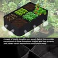 Miniatyrbild 2 av 9: Lollanda Trädgårdsodlingspåse i tyg – upphöjd odlingsbädd med flera fack, för örter, blommor och grönsaker