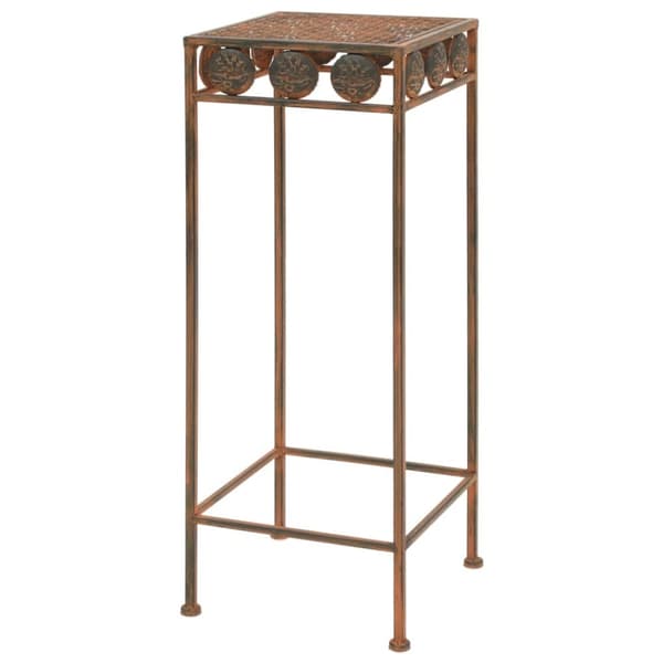 vidaXL plantestativsæt i 3 dele vintagestil metal rustfarve