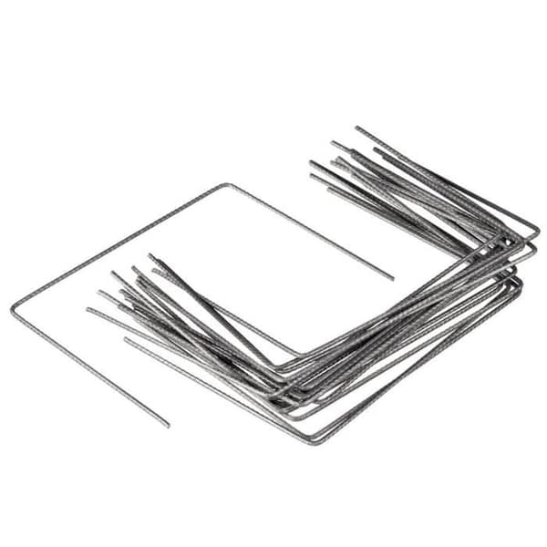 NATUR Uppsättning med 10 metallklämmor för att fästa på marken - Ø 4 mm / H 20 x 25 cm