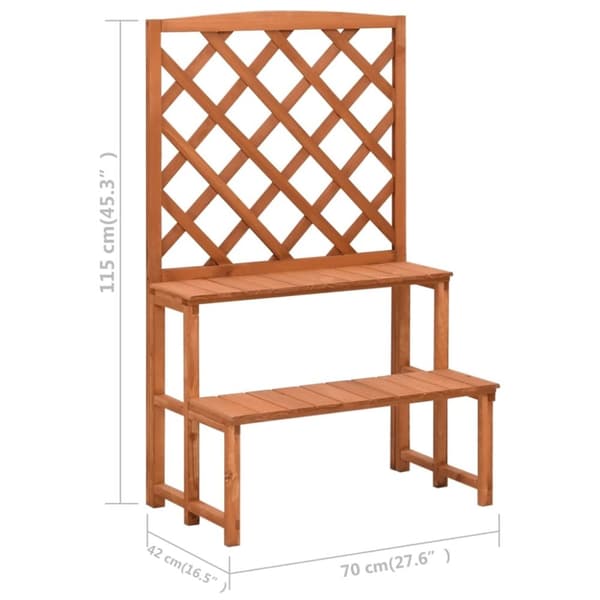vidaXL Kasviteline säleiköllä 70x42x115 cm täysi kuusi