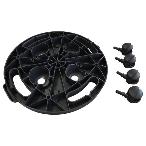 vidaXL plantevogn med hjul 30 cm i diameter 170 kg sort