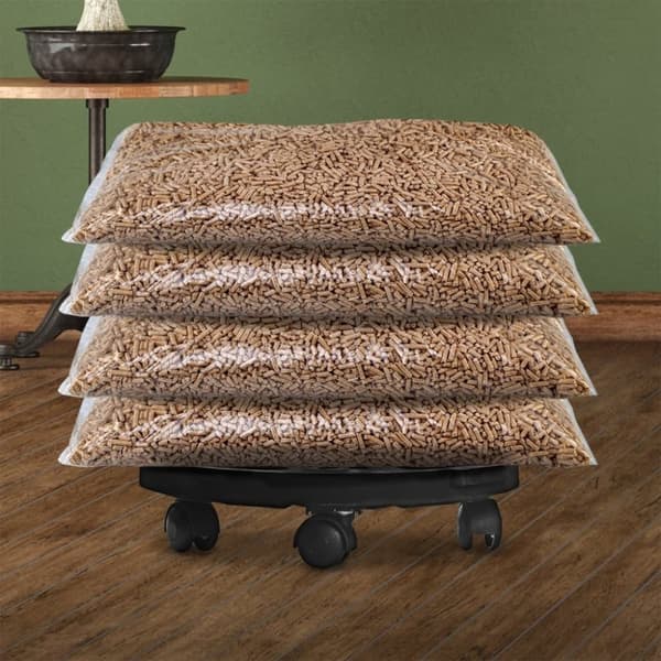 vidaXL plantevogn med hjul 30 cm i diameter 170 kg sort